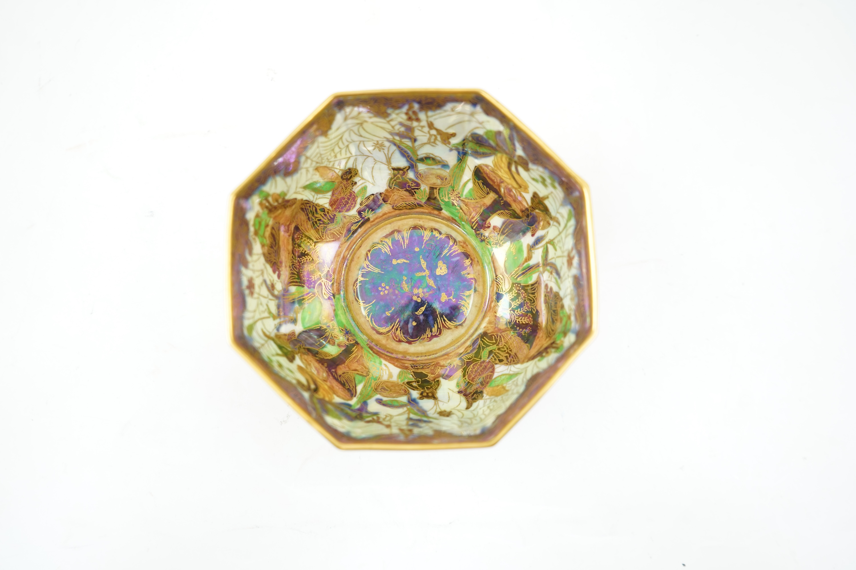 Daisy Makeig-Jones (1881-1945) for Wedgwood: A Fairyland lustre ‘Dana’ octagonal bowl